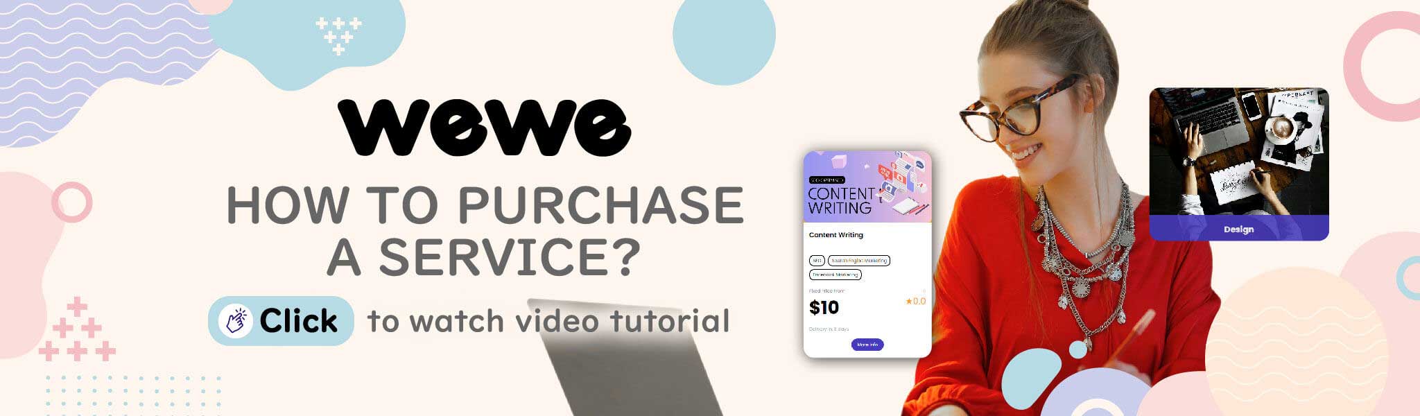 Wewe Video Tutorial Banner - How To Purchase A Service?